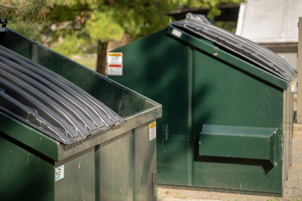 we can accommodate changes in size for the commercial dumpsters during your rental period
